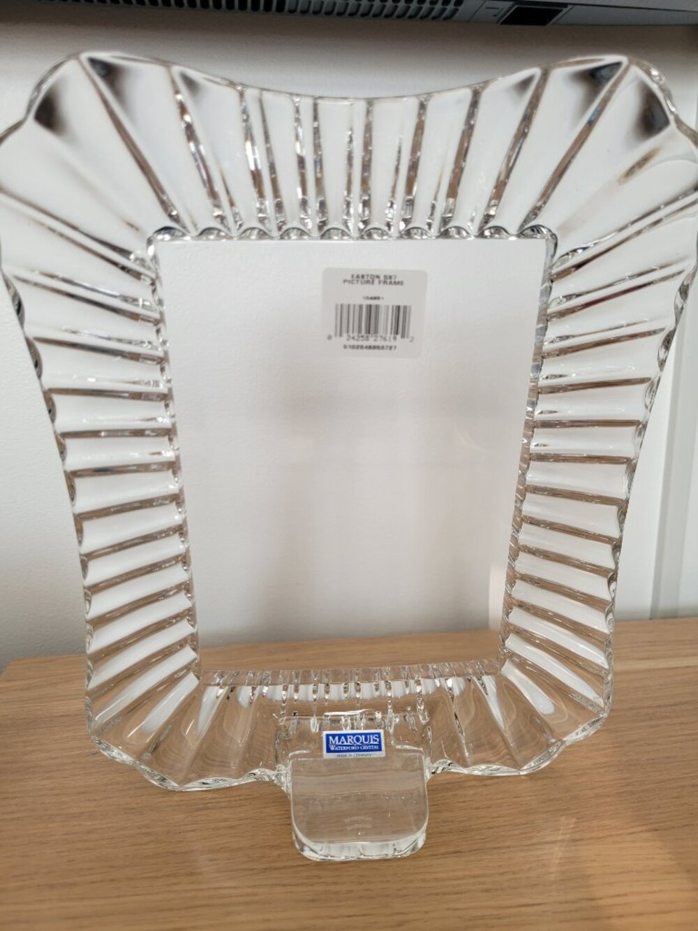 Waterford Marquis Easton Crystal Picture Frame 5 x 7 - Made in Germany - Vintage